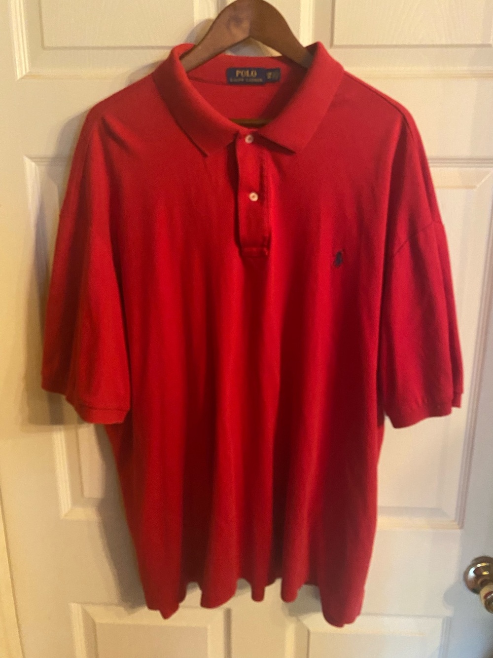 Ralph Lauren Red Men's Polo Shirt with Embroidered Logo 3X